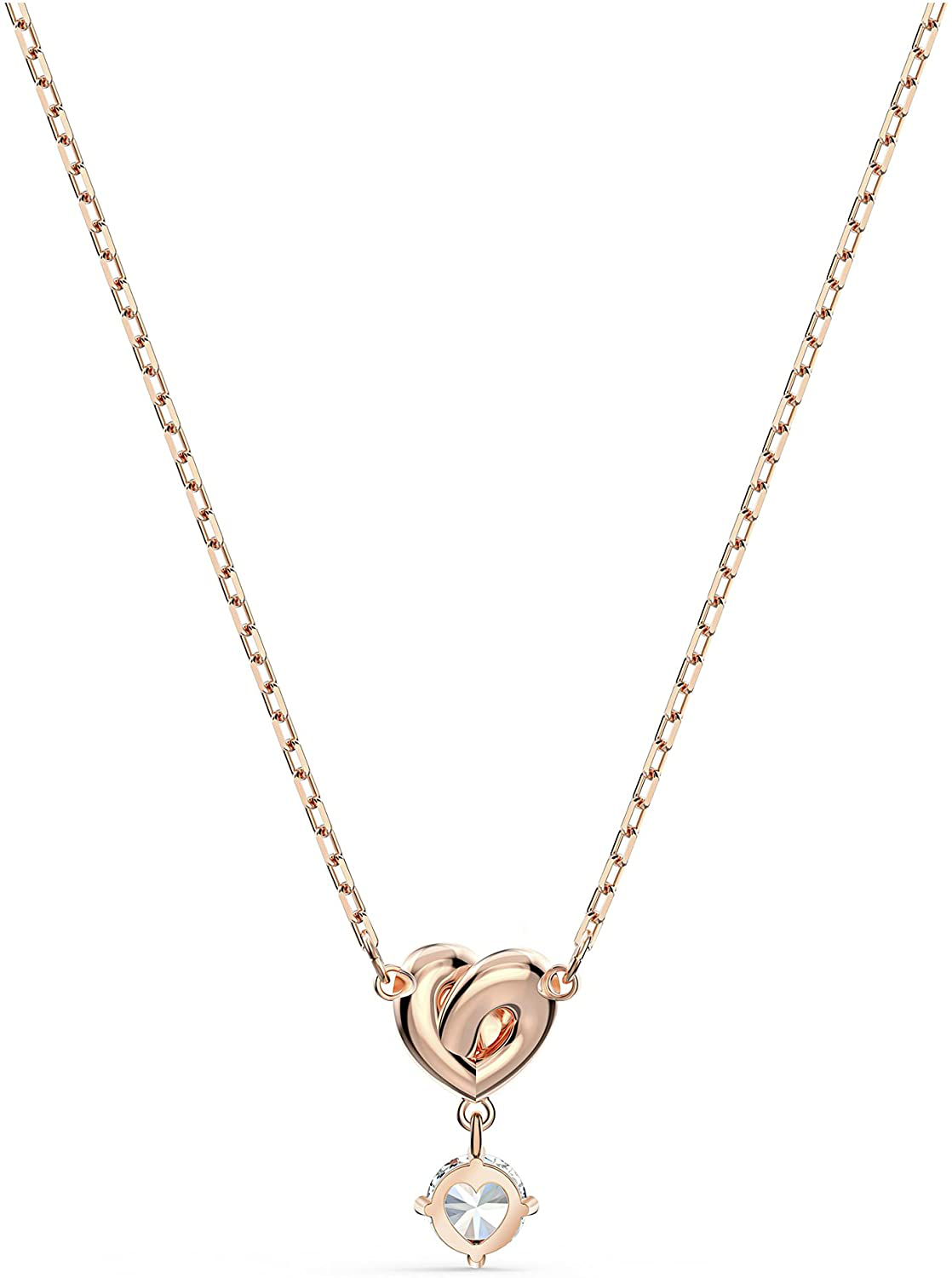 SWAROVSKI Women'S Lifelong Heart Crystal Jewelry Collection, Rose Gold Tone & Rhodium Finish