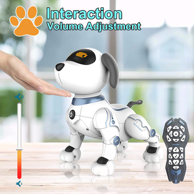 Robot Dog Toy for Kids, OKK Remote Control Robot Toy Dog and Programmable Toy Robot, Smart Dancing Walking RC Robot Puppy, Interactive Voice Control Toys, Electronic Pets Gift for Boys Girls