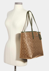 COACH WOMENS City Tote in Signature Canvas