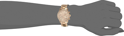 Michael Kors Women'S Ritz Stainless Steel Watch with Crystal Topring