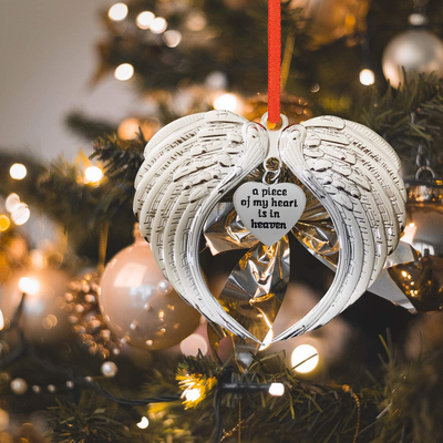 Holiday Jingle Christmas Ornament in Memory of Loved One – Memorial Ornament for Christmas Tree – Premium Nickel Material – Elegant Ribbon and Packaging