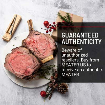 MEATER plus | Smart Meat Thermometer with Bluetooth | 165Ft Wireless Range | for the Oven, Grill, Kitchen, BBQ, Smoker, Rotisserie
