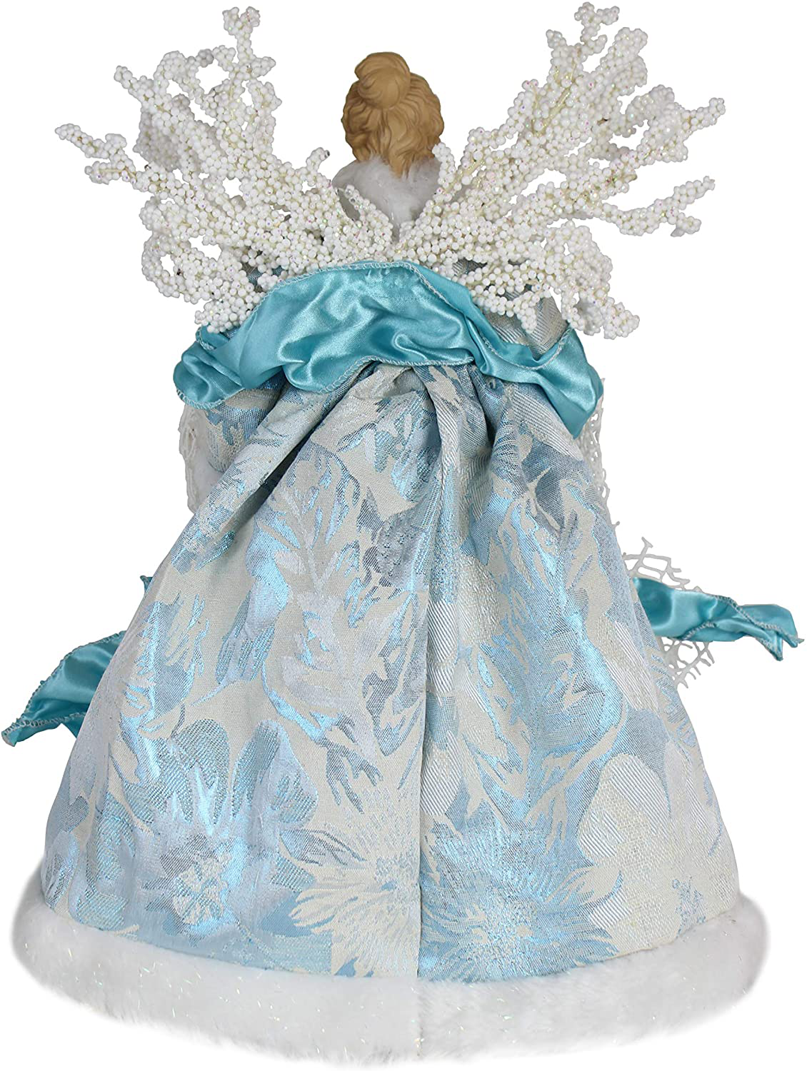 14" Inch Standing Aqua Angel Christmas Tree Topper or Table Top 148510
