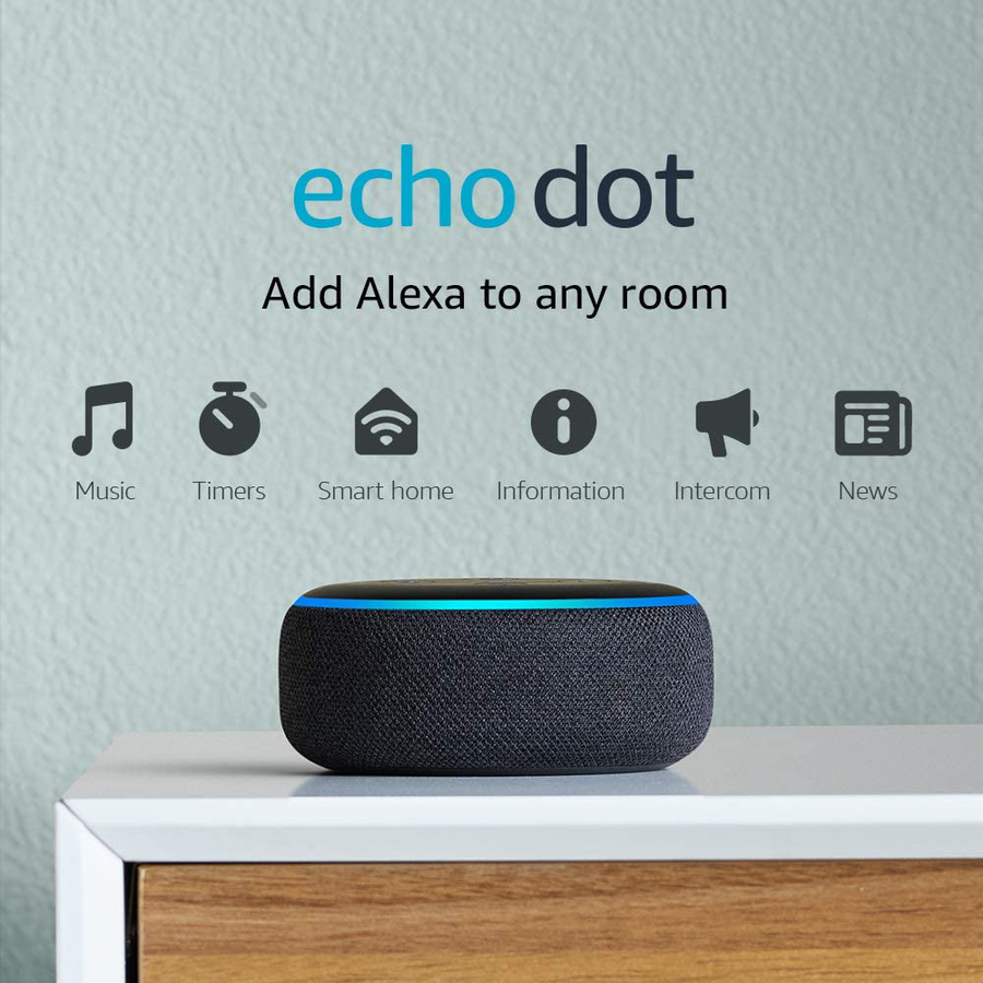 Echo Dot (3Rd Gen) - Smart Speaker with Alexa - Built with Privacy Controls - Charcoal