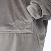 THE COMFY Original | Oversized Microfiber & Sherpa Wearable Blanket, Seen on Shark Tank, One Size Fits All Gray