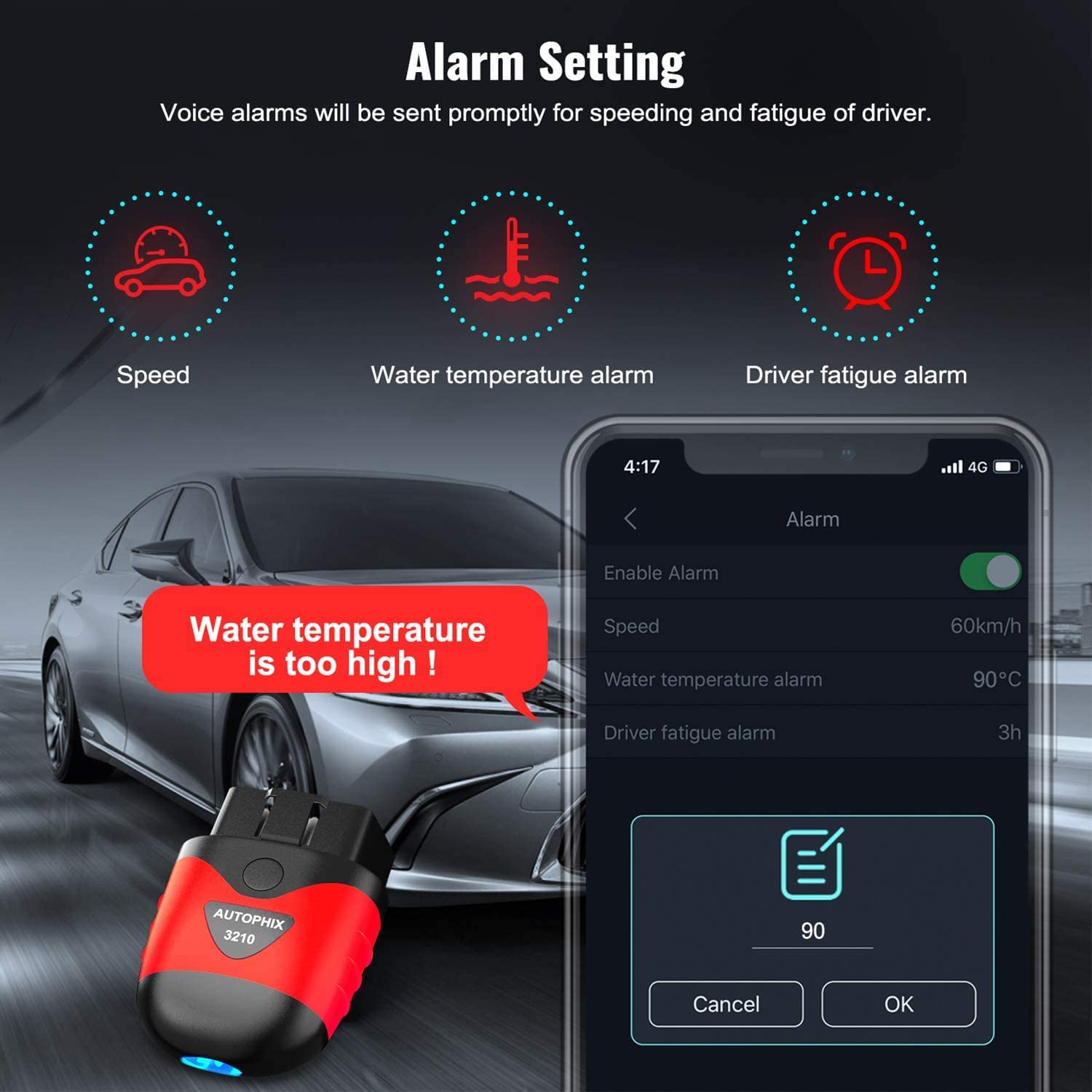AUTOPHIX 3210 Bluetooth OBD2 Scanner Enhanced Universal Car Diagnostic Scanner for Iphone, Ipad & Android, Fault Code Reader plus Battery Tester Exclusive App for Quality-Newest Generation