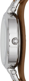 Fossil Women'S Georgia Quartz Stainless Steel and Leather Casual Watch