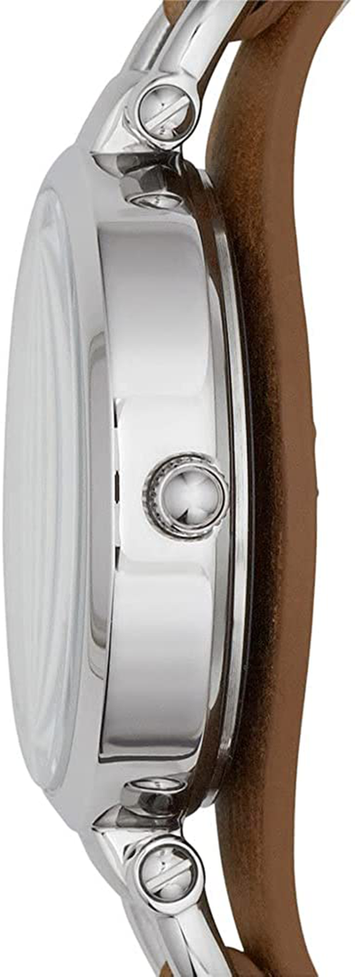 Fossil Women'S Georgia Quartz Stainless Steel and Leather Casual Watch