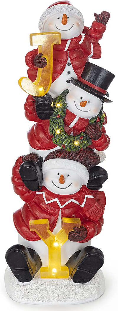 VP Home ‘Joy’ Christmas Snowman Trio LED Holiday Light