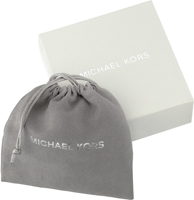 Michael Kors Women'S Stainless Steel Silver-Tone Hoop Earrings