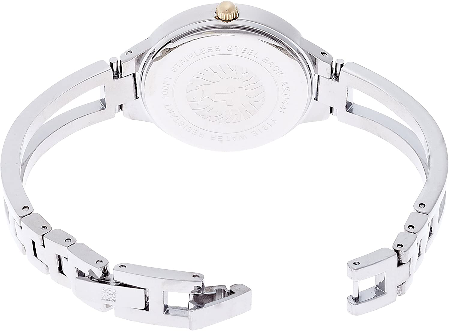 Anne Klein Women'S AK/1441SVTT Two-Tone Open Bangle Watch