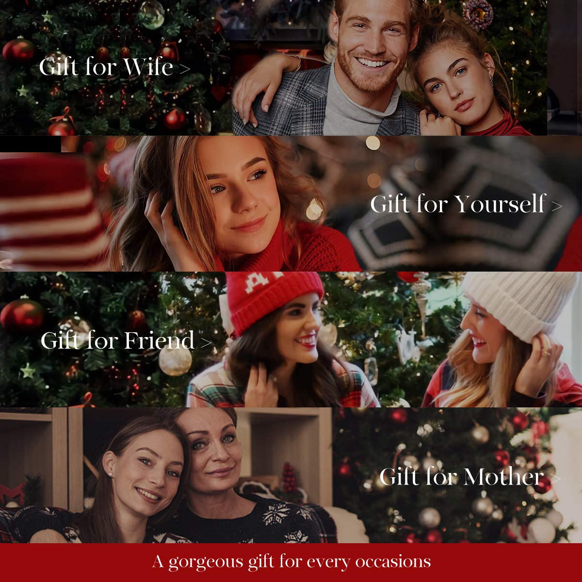 Fine Jewelry Christmas Gifts Birthstone Necklaces for Women Sterling Silver Genuine or Created Gemstone Rose Flower Heart Pendant Necklace Anniversary Birthday Gifts for Girls Wife Her Mom Grandma