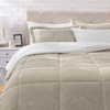Amazon Basics Ultra-Soft Micromink Sherpa Comforter Bed Set - Taupe, Full/Queen