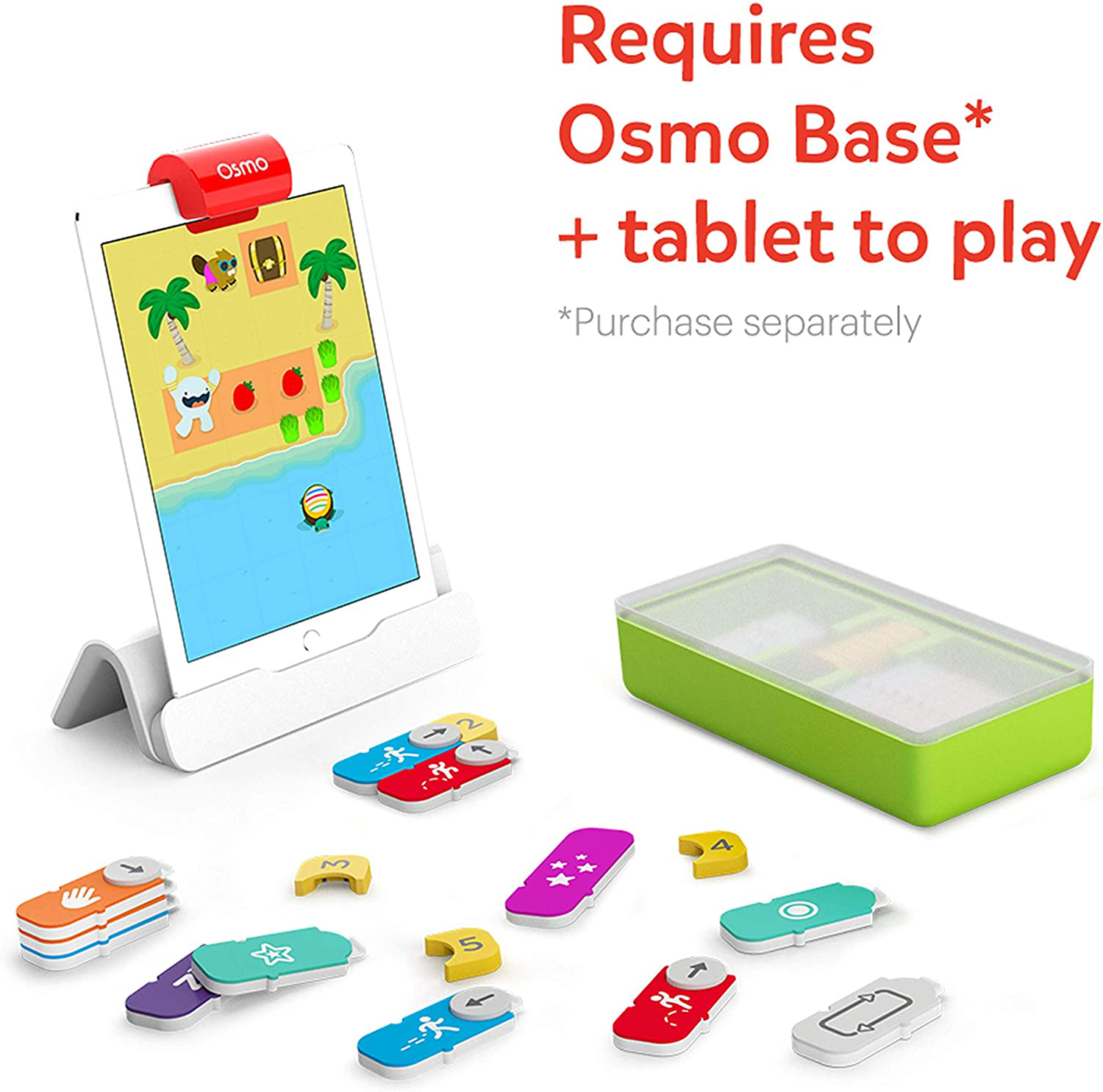 Osmo - Coding Family Bundle for Ipad & Fire Tablet - 3 Educational Learning Games - Ages 5-10+ - Coding Jam, Coding Awbie, Coding Duo - STEM Toy (Osmo Base Required) (Amazon Exclusive)