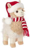 Bearington Holly Llama Plush Holiday Llama Stuffed Animal, 10 Inches