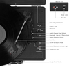 Victrola Vintage 3-Speed Bluetooth Portable Suitcase Record Player with Built-In Speakers | Upgraded Turntable Audio Sound| Includes Extra Stylus | Black, Model Number: VSC-550BT-BK