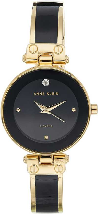 Anne Klein Women'S Genuine Diamond Dial Bangle Watch