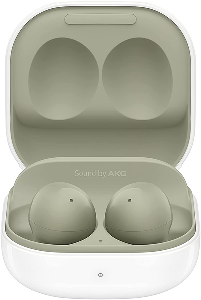 SAMSUNG Galaxy Buds 2 True Wireless Earbuds Noise Cancelling Ambient Sound Bluetooth Lightweight Comfort Fit Touch Control US Version, Olive Green