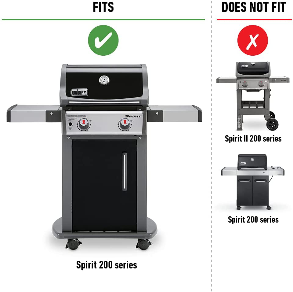 Weber 7635 Porcelain-Enameled Flavorizer Bars for Spirit 200 Series Gas Grills (Set of 3/15.3 X 3.5 X 2.5)