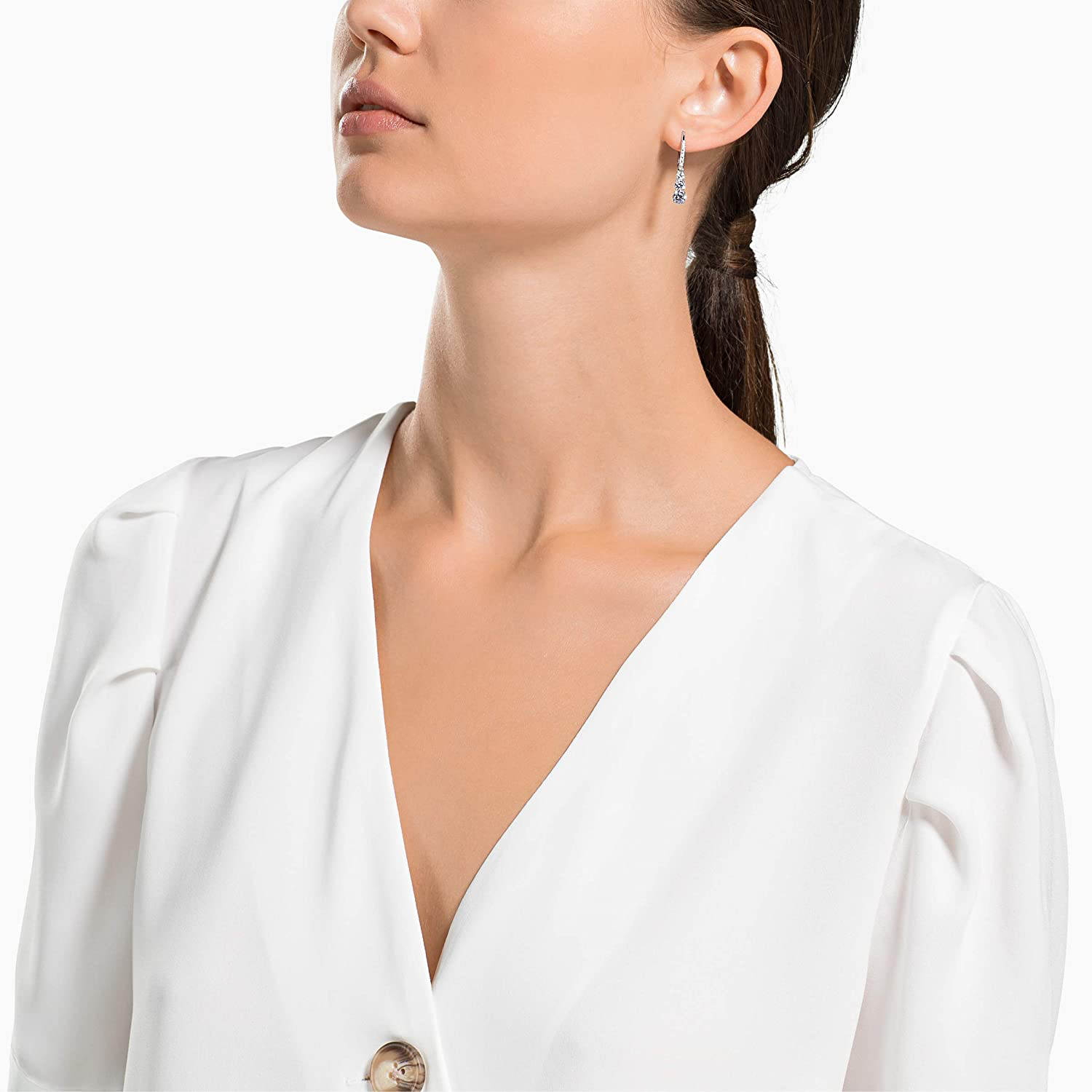 SWAROVSKI Women'S Attract Trilogy Crystal Necklace and Earrings Collection