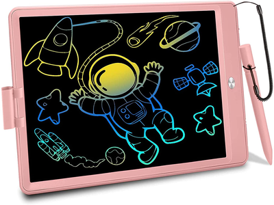 FLUESTON LCD Writing Tablet 10 Inch Drawing Pad, Colorful Screen Doodle Board for Kids, Traveling Gift Toys for 2 3 4 5 6 Year Old Boys and Girls