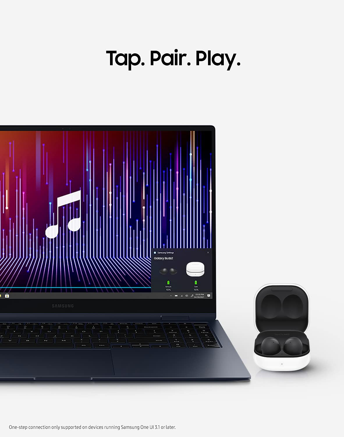 SAMSUNG Galaxy Buds 2 True Wireless Earbuds Noise Cancelling Ambient Sound Bluetooth Lightweight Comfort Fit Touch Control US Version, Black Graphite