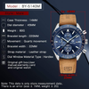 BENYAR Classic Fashion Elegant Chronograph Watch Casual Sport Leather Band Mens Watches 5140L