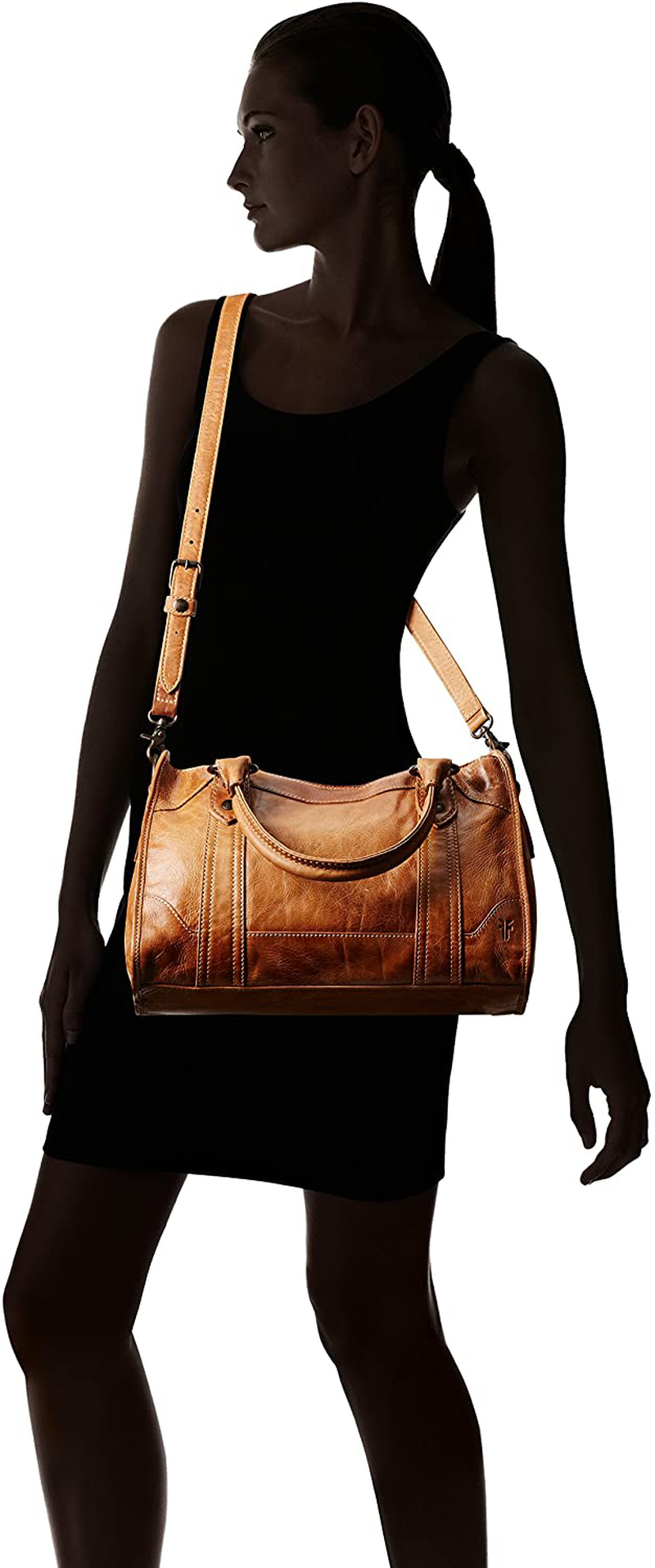 Frye Melissa Zip Satchel Leather Handbag