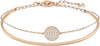 Swarovski Ginger Women'S Bangle with White Crystals in a Rose-Gold Tone Plated Setting