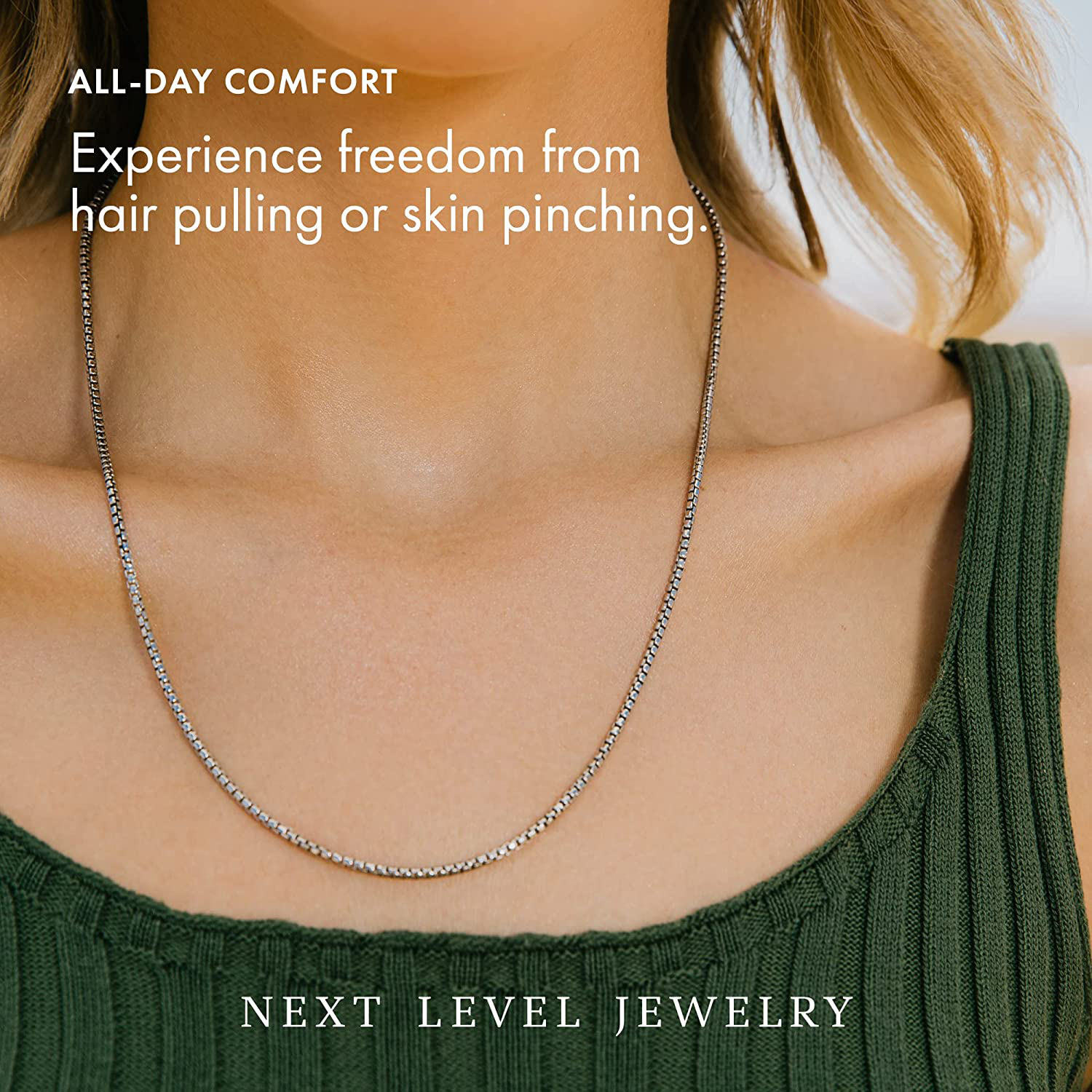 Genuine Solid Sterling Silver round Box Link .925 Rhodium Heavy-Duty Necklace Chains 1MM - 5MM, 16" - 30", Silver Chain for Men & Women, Made in Italy, Next Level Jewelry