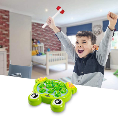 YEEBAY Interactive Whack a Frog Game, Learning, Active, Early Developmental Toy, Fun Gift for Age 3, 4, 5, 6, 7, 8 Years Old Kids, Boys, Girls,2 Hammers Included