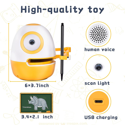 WEDRAW Learning Educational Robot Toys for 3 4 5 Year Old Kids,Interactive Talking Drawing Robot Teach Math Sight Words Preschool Kindergarten Learning Activities Toy Gift for Girls and Boys Age 3-5