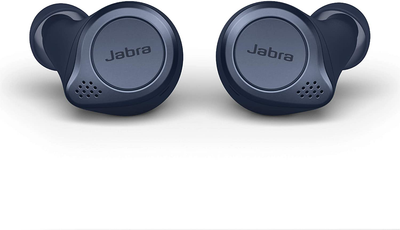 Jabra Elite Active 75T True Wireless Bluetooth Earbuds, Navy – Wireless Earbuds for Running and Sport, Charging Case Included, 24 Hour Battery, Active Noise Cancelling Sport Earbuds