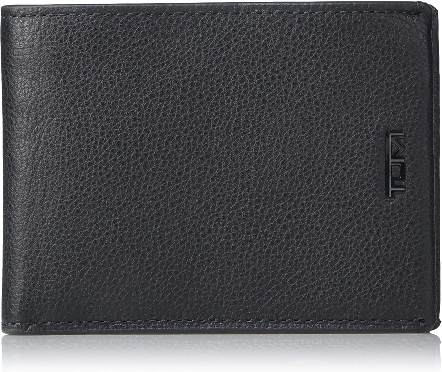 TUMI - Nassau Double Billfold Wallet with RFID ID Lock for Men - Black Texture