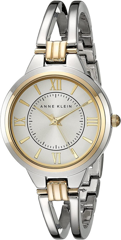 Anne Klein Women'S AK/1441SVTT Two-Tone Open Bangle Watch