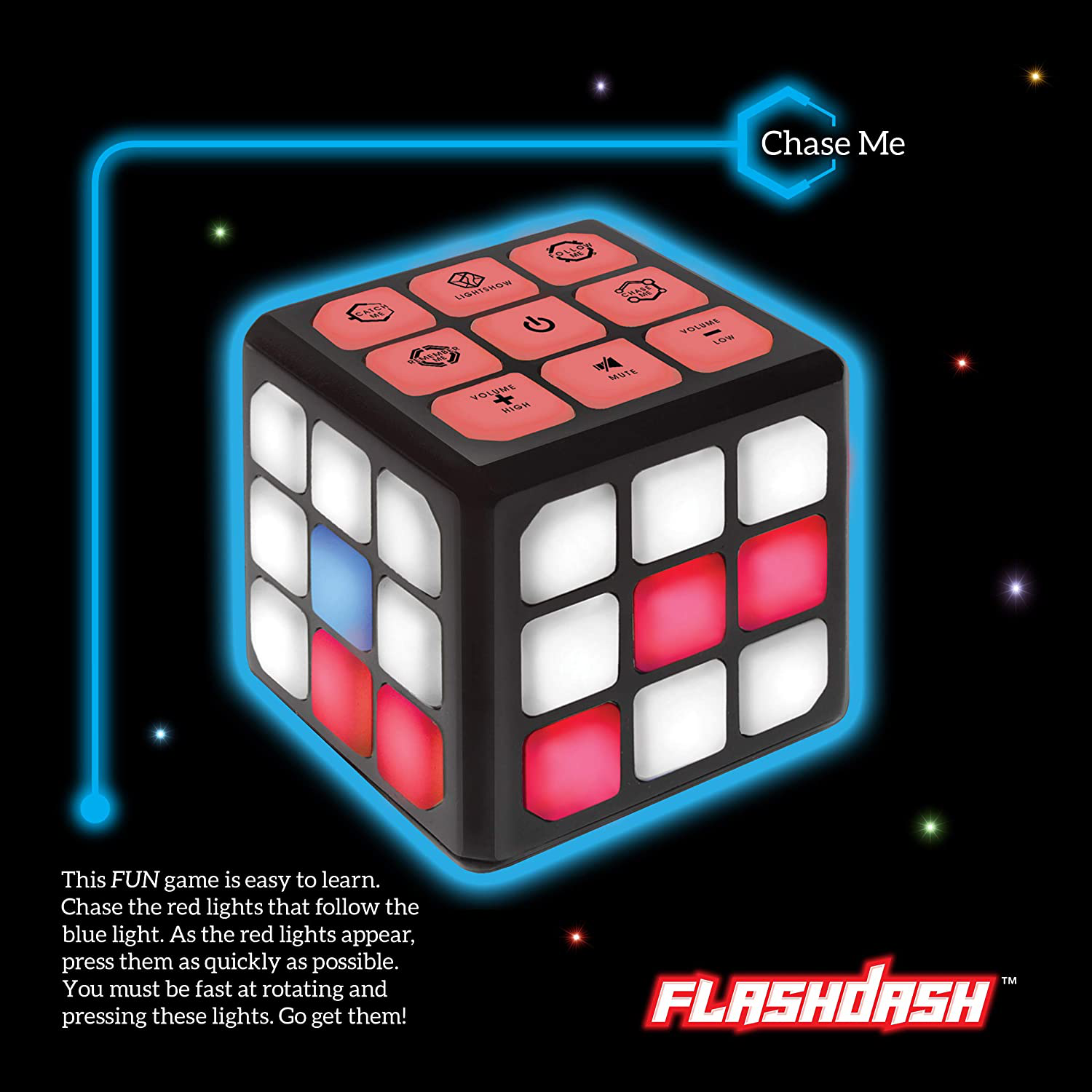 Flashing Cube Electronic Memory & Brain Game | 4-In-1 Handheld Game for Kids | STEM Toy for Kids Boys and Girls | Fun Gift Toy for Kids Ages 6-12 Years Old