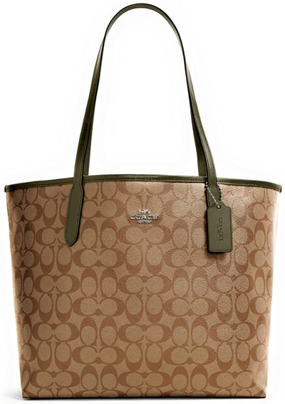 COACH WOMENS City Tote in Signature Canvas