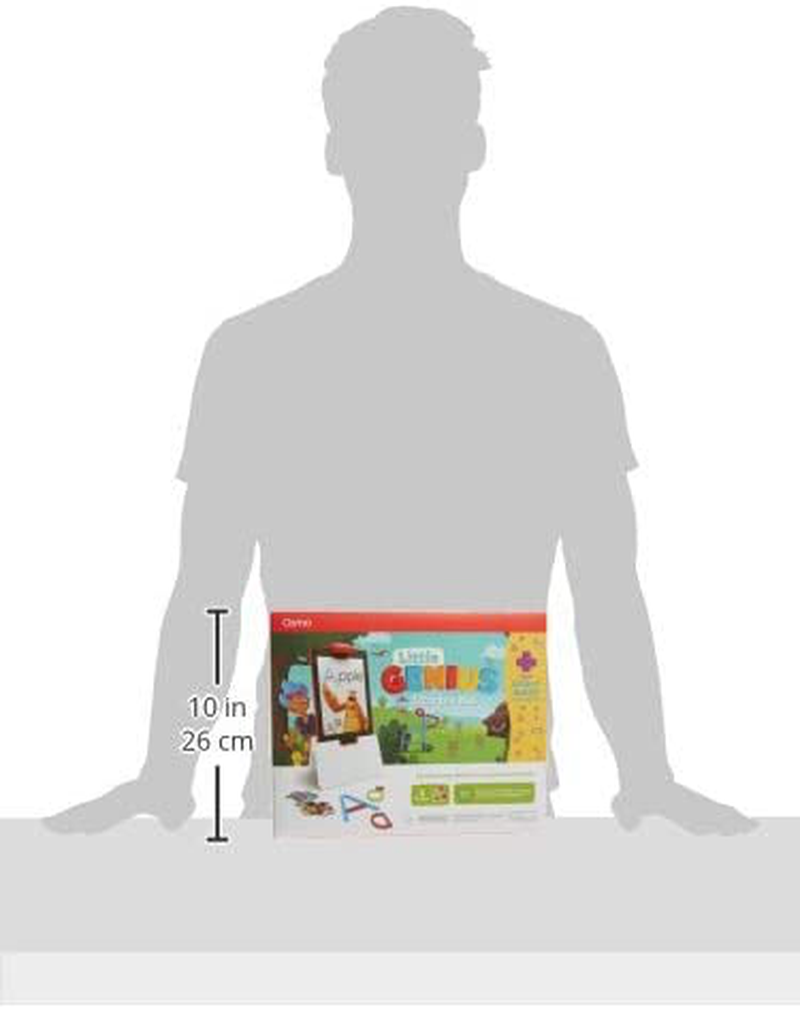 Osmo - Little Genius Starter Kit for Fire Tablet + Early Math Adventure - 6 Educational Games - Ages 3-5 - Counting, Shapes & Phonics - STEM Toy (Osmo Fire Tablet Base Included) (Amazon Exclusive)