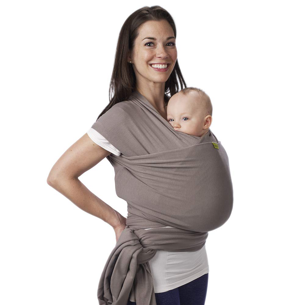 Boba Wrap Baby Carrier, Grey - Original Stretchy Infant Sling, Perfect for Newborn Babies and Children up to 35 Lbs