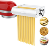 Antree Pasta Maker Attachment 3 in 1 Set for Kitchenaid Stand Mixers Included Pasta Sheet Roller, Spaghetti Cutter, Fettuccine Cutter Maker Accessories and Cleaning Brush