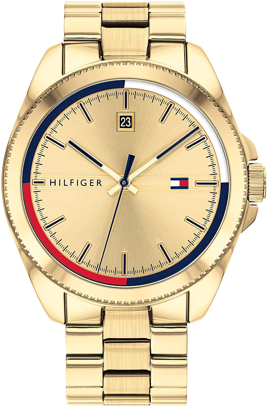 Tommy Hilfiger Men'S Quartz Stainless Steel and Bracelet Casual Watch, Color: Gold (Model: 1791686)