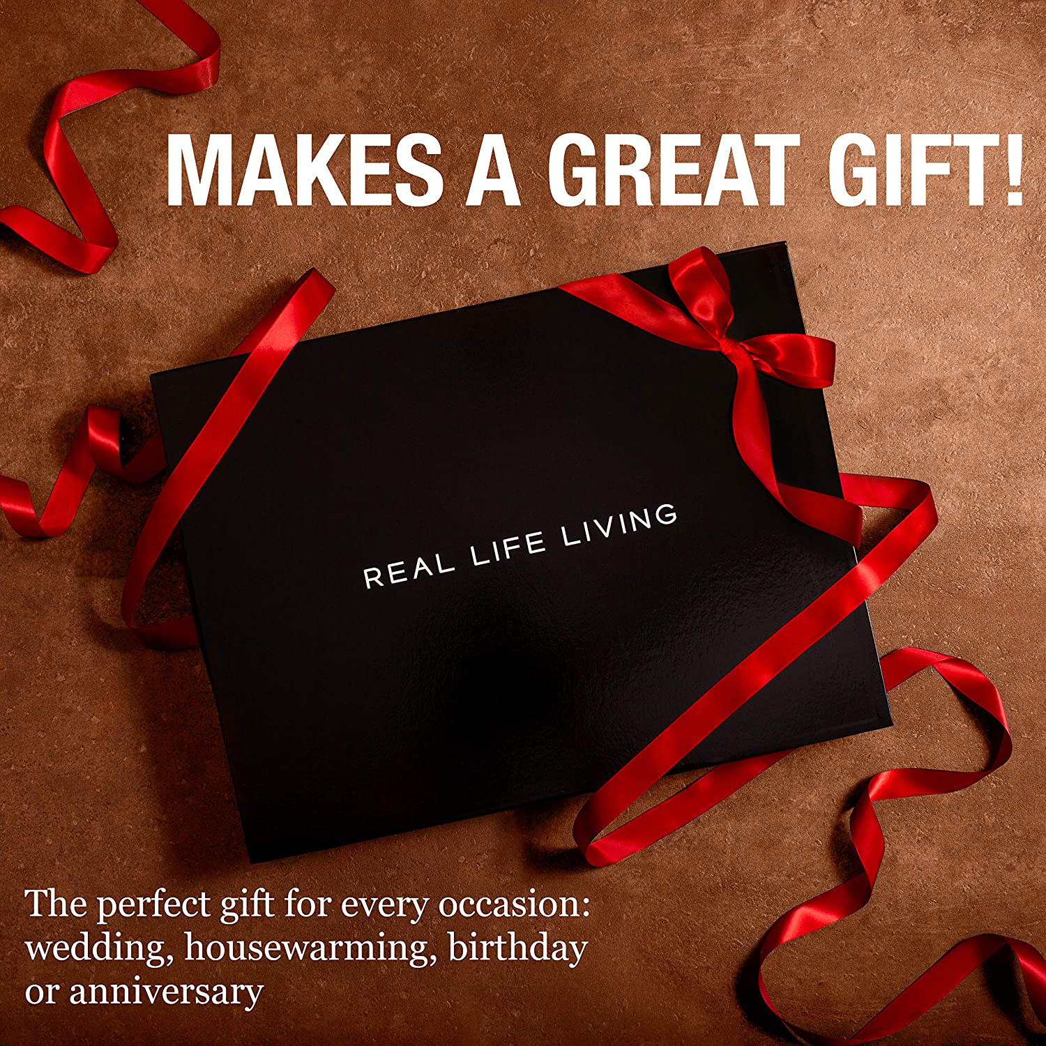 Real Life Living - Charcuterie Board Acacia Wood Cheese Board with Serving Tray for Wedding, Housewarming & Holiday Gift (Charcuterie & Cheese Board Set) (Oval)