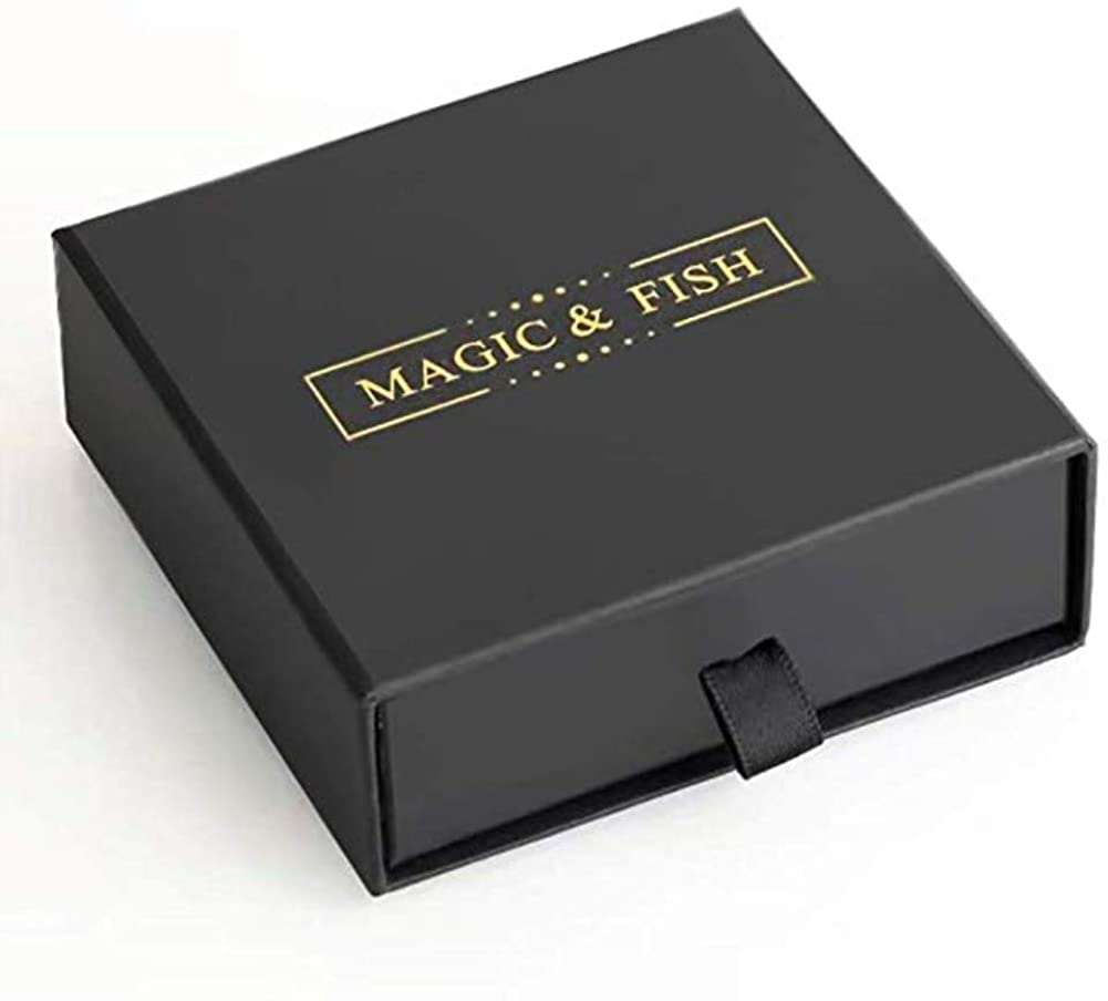 MAGIC FISH Imperial Crown King Mens Bracelet Pave CZ ，Gold Bracelets for Men Luxury Charm Fashion Cuff Bangle Crown Birthday Jewelry