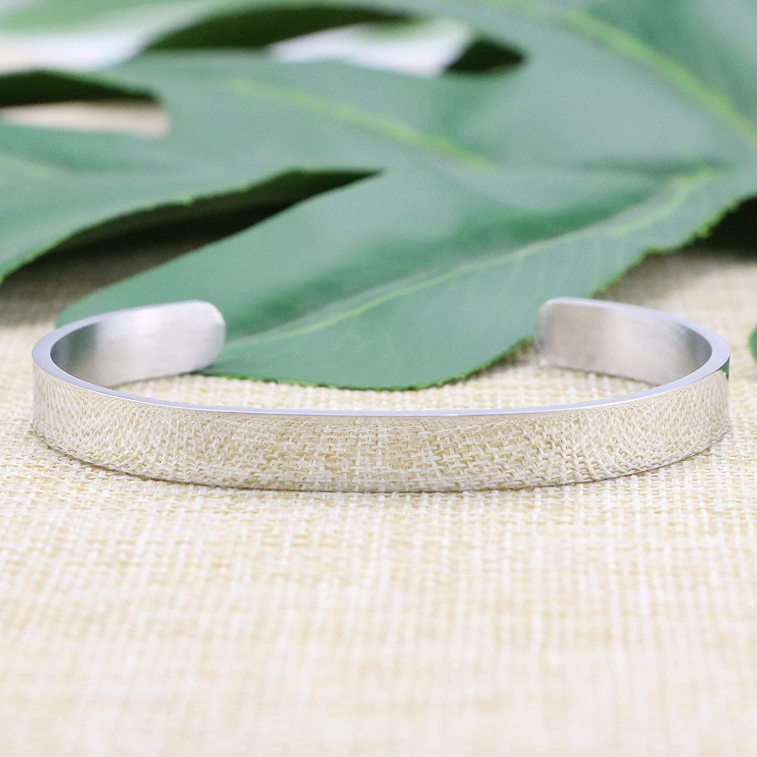 Joycuff Bracelets for Women Personalized Inspirational Jewelry Mantra Cuff Bangle Friend Encouragement Gift for Her