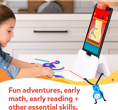 Osmo - Little Genius Starter Kit for Fire Tablet + Early Math Adventure - 6 Educational Games - Ages 3-5 - Counting, Shapes & Phonics - STEM Toy (Osmo Fire Tablet Base Included) (Amazon Exclusive)