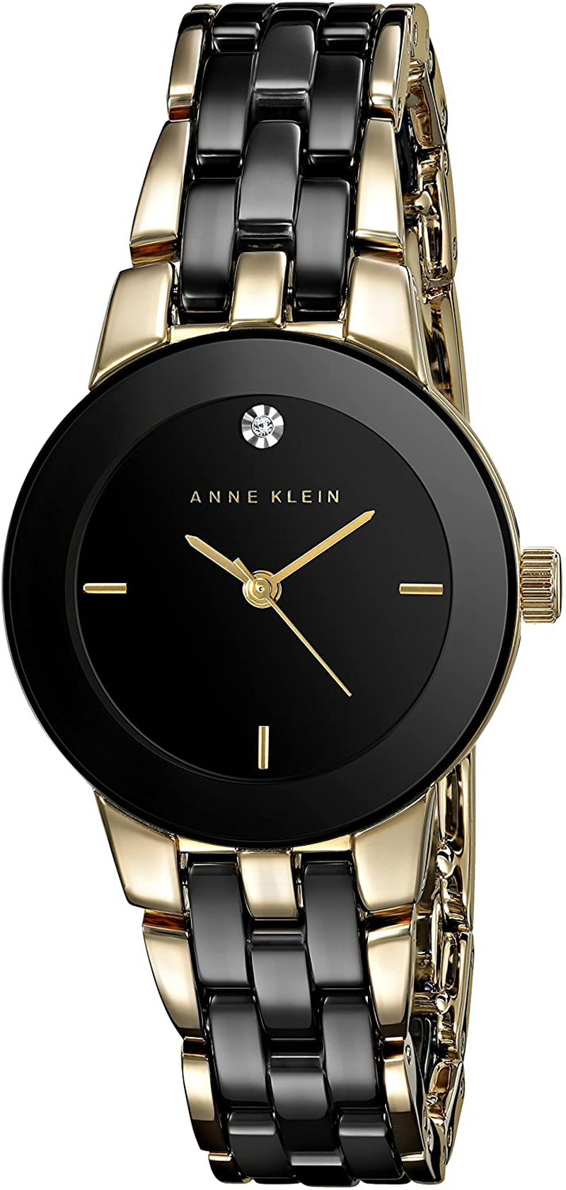 Anne Klein Women'S Genuine Diamond Dial Ceramic Bracelet Watch