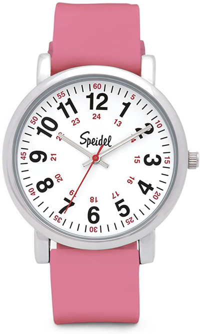 Speidel Original Scrub Watch - Medical Scrub Colors, Easy Read Dial, Second Hand, Water Resistant