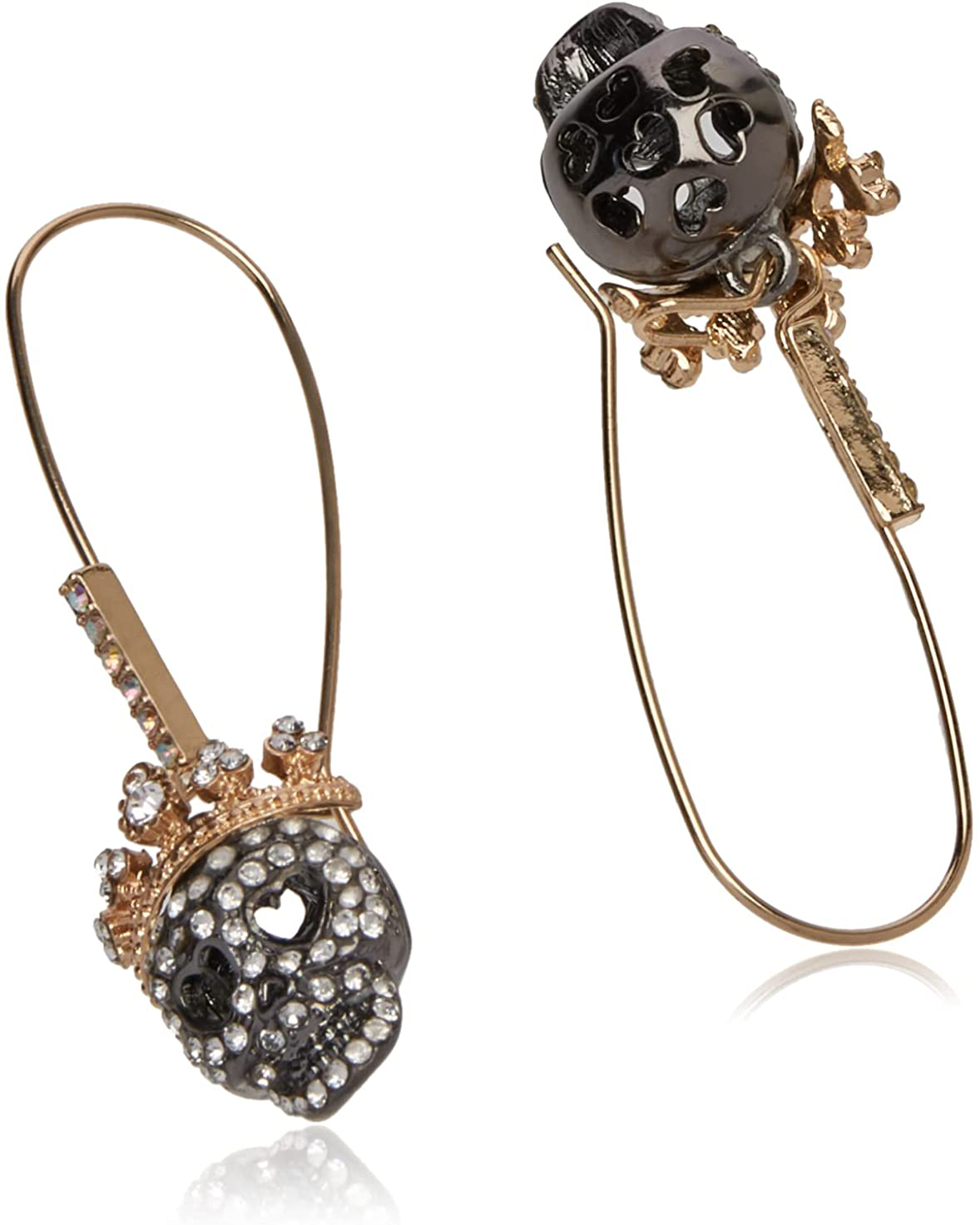 Betsey Johnson Dark Shadows Skull Earrings