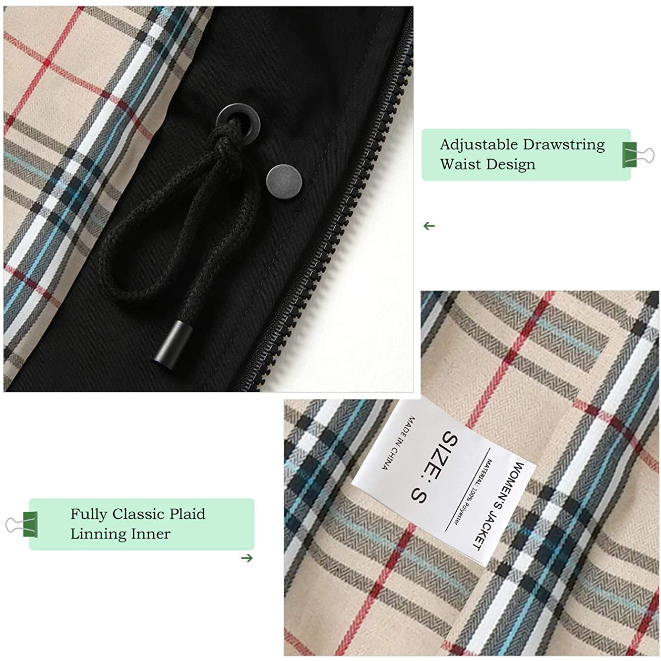 Women'S Long Hooded Rain Jacket Outdoor Raincoat Windbreaker