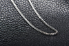 NYC Sterling round Link Chain - Rhodium Necklaces for Men – Luxurious Rhodium Chain – 2Mm round Box Chain – Modern and Minimalist Design – Made in Italy - 16-Inch to 30-Inch